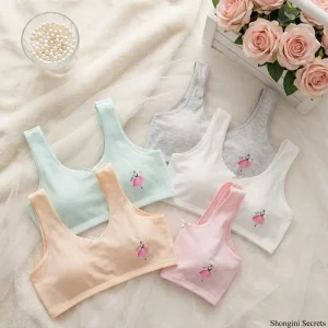 Student Children Girls Cotton Bra