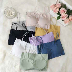 Korean Style Wavy Ribbed Bralette