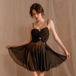 Ruched Mesh Nightwear - Image 4