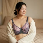 Floral Embroidered Sheer Bra - Image 4