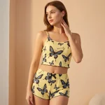 Butterfly Print Cami & Shorts Set