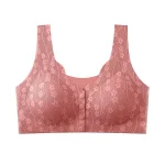 Front Button Floral Lace Bra - Image 6