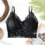 Premium V-Neck Floral Lace Bra - Image 5
