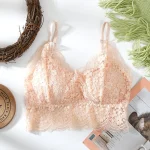 Premium V-Neck Floral Lace Bra - Image 8