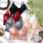 Premium V-Neck Floral Lace Bra