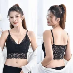 Premium V-Neck Floral Lace Bra - Image 2