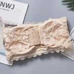 Strapless Lace Paded Bra - Image 2